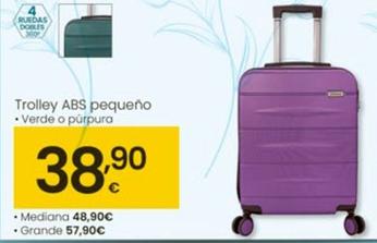 Oferta de Trolley ABS Pequeño por 38,9€ en Eroski