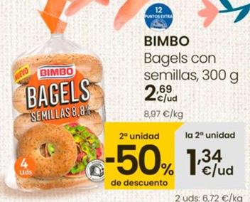 Oferta de Bimbo - Bagels Con Semillas por 2,69€ en Eroski