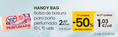 Oferta de Handy Bag - Bolsa De Basura Para Bano Perfumada por 2,07€ en Eroski
