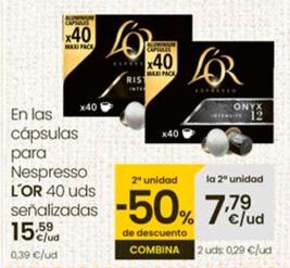 Oferta de L'or - En Las Capsulas Para Nespresso por 15,59€ en Eroski