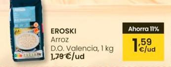Oferta de Eroski - Arroz D.o. Valencia por 1,59€ en Eroski