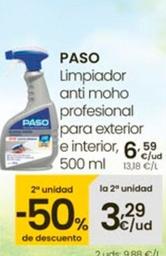 Oferta de Paso - Limpiador Anti Moho Profesional Para Exterior E Interior por 6,59€ en Eroski