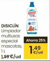 Oferta de Disiclin - Limpiador Multiusos Especial Mascotas por 1,49€ en Eroski