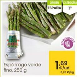 Oferta de Espárrago Verde Fino por 1,69€ en Eroski