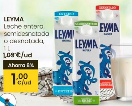 Oferta de Leyma - Leche Entera por 1€ en Eroski