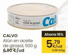 Oferta de Calvo - Atún En Aceite De Girasol por 5,79€ en Eroski