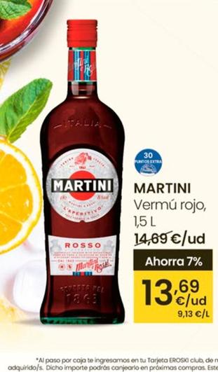 Oferta de Martini - Vermú Rojo por 13,69€ en Eroski