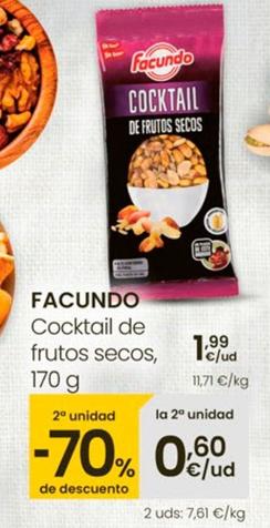 Oferta de Facundo - Cocktail De Frutos Secos por 1,99€ en Eroski