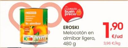 Oferta de Eroski - Melocotón En Almíbar Ligero por 1,9€ en Eroski