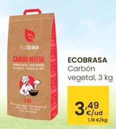 Oferta de Ecobrasa - Carbon Vegetal por 3,49€ en Eroski