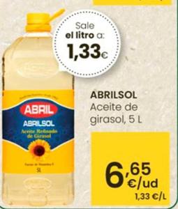 Oferta de Abril - Aceite De Girasol por 6,65€ en Eroski