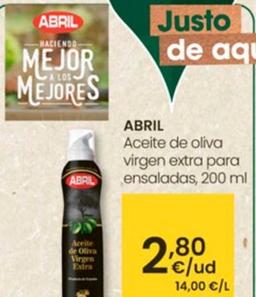 Oferta de Abril - Aceite De Oliva Virgen Extra por 2,8€ en Eroski