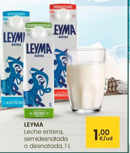 Oferta de Leyma - Leche Entera por 1€ en Eroski
