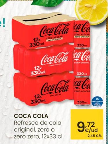 Oferta de Coca-cola - Refresco De Cola Original Zero O Zero Zero por 9,72€ en Eroski