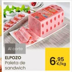 Oferta de Elpozo - Paleta De Sandwich por 6,95€ en Eroski