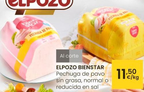 Oferta de Elpozo Bienstar - Pechuga De Pavo Sin Grasa Normal O Reducida En Sal por 11,5€ en Eroski