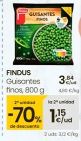 Oferta de Findus - Guisantes Finos por 3,84€ en Eroski