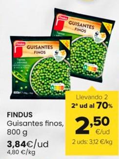 Oferta de Findus - Guisantes Finos por 3,84€ en Autoservicios Familia