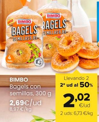 Oferta de Bimbo - Bagels Con Semillas por 2,69€ en Autoservicios Familia