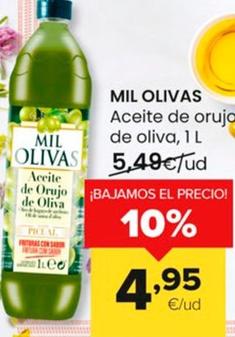 Oferta de Mil Olivas - Aceite De Orujo De oliva por 4,95€ en Autoservicios Familia