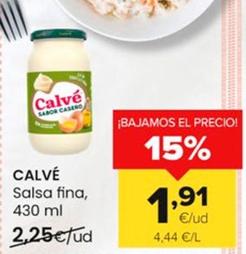 Oferta de Calvé - Salsa Fina por 1,91€ en Autoservicios Familia