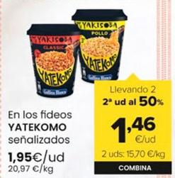 Oferta de Yatekomo - En Los Fideos por 1,95€ en Autoservicios Familia