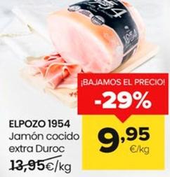Oferta de Elpozo 1954 - Jamon Cocido Extra Duroc por 9,95€ en Autoservicios Familia