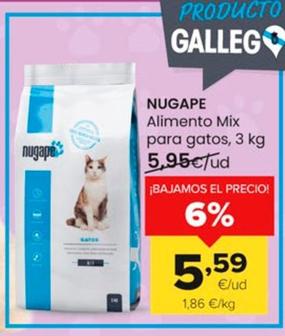 Oferta de Nugape - ALimento Mix Para Gatos por 5,59€ en Autoservicios Familia