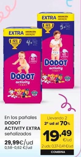 Oferta de Dodot - En Los Pañales Activity Extra por 29,99€ en Autoservicios Familia