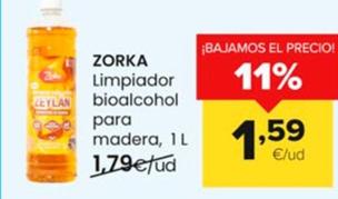 Oferta de Zorka - Limpiador Bioalcohol Para Madera por 1,59€ en Autoservicios Familia
