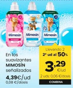 Oferta de Mimosín - En Los Suavizantes por 4,39€ en Autoservicios Familia