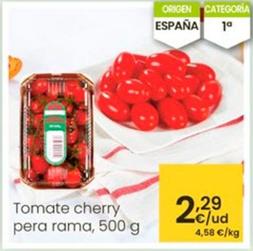 Oferta de Tomate Cherry Pera Rama por 2,29€ en Eroski