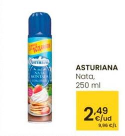 Oferta de Asturiana - Nata por 2,49€ en Eroski