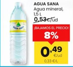 Oferta de Agua Sana - Agua Mineral por 0,49€ en Autoservicios Familia