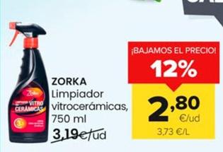 Oferta de Zorka - Limpiador Vitrocerámicas por 2,8€ en Autoservicios Familia