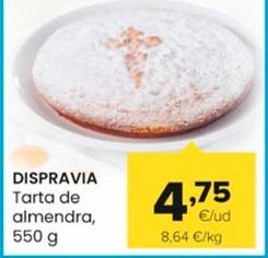 Oferta de Dispravia - Tarta De Almendra por 4,75€ en Autoservicios Familia