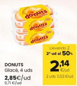 Oferta de Donuts - Glace, 4 Uds por 2,85€ en Autoservicios Familia