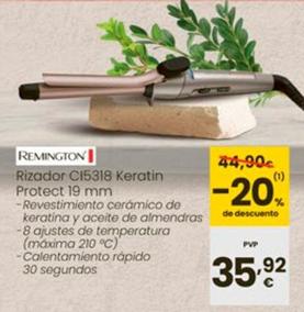 Oferta de Remington - Rizador Ci5318 Keratin Protector 19mm por 35,92€ en Eroski