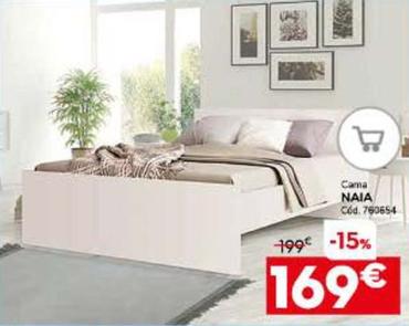 Oferta de Naia - Cama  por 169€ en Conforama