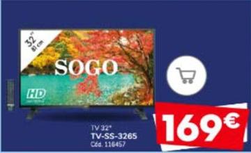 Oferta de Sogo - TV 32 TV-SS-3265 por 169€ en Conforama
