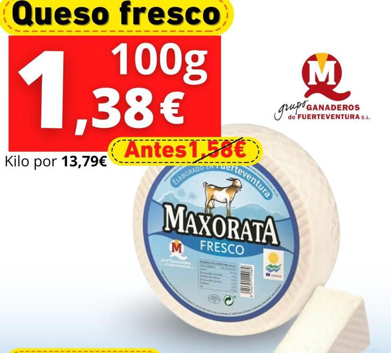 Oferta de Queso por 1,38€ en Supermercados Tu Alteza