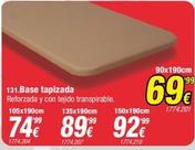 Oferta de Base tapizada de canapé por 69,99€ en Rapimueble
