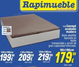 Oferta de Canapé por 199,99€ en Rapimueble