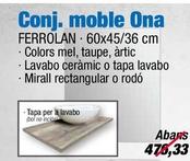 Oferta de Muebles de baño por 478,33€ en Ferrolan