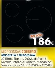 Oferta de Microondas por 186€ en Master Cadena