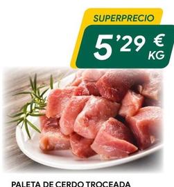 Oferta de Paleta de cerdo por 5,29€ en Masymas
