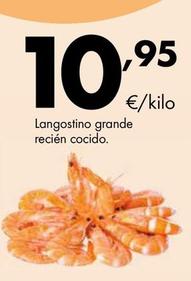 Oferta de Langostinos cocidos por 10,95€ en Supermercados Lupa