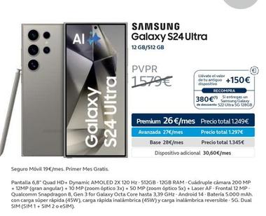 Oferta de Samsung - Galaxy S24 Ultra en Movistar