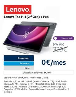 Oferta de Lenovo - Tab P11 (2nd Gen) + Pen en Movistar