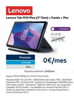 Oferta de Lenovo - Tab M10 Plus (3rd Gen) + Funda + Pen en Movistar